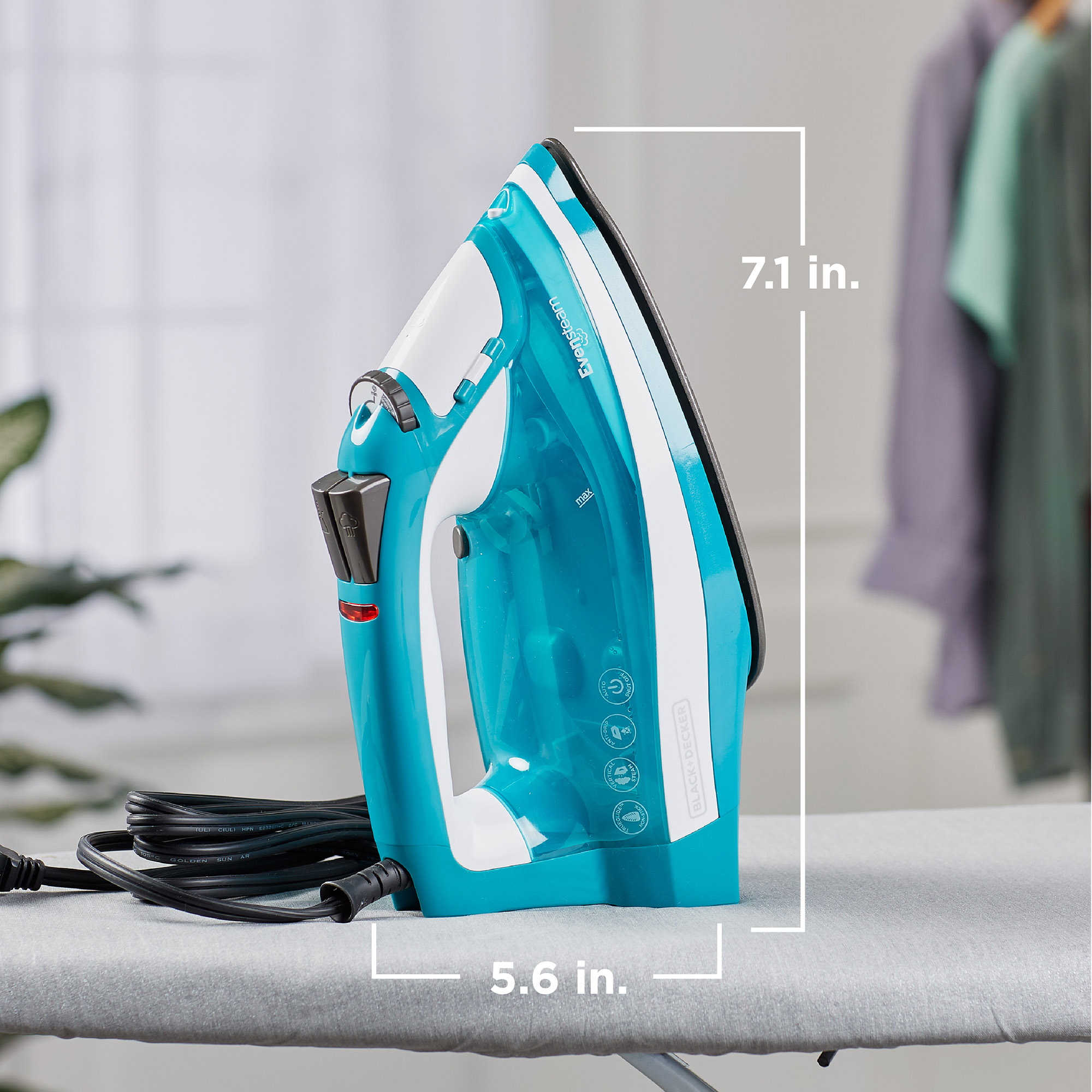 One Step Steam Iron Turquoise